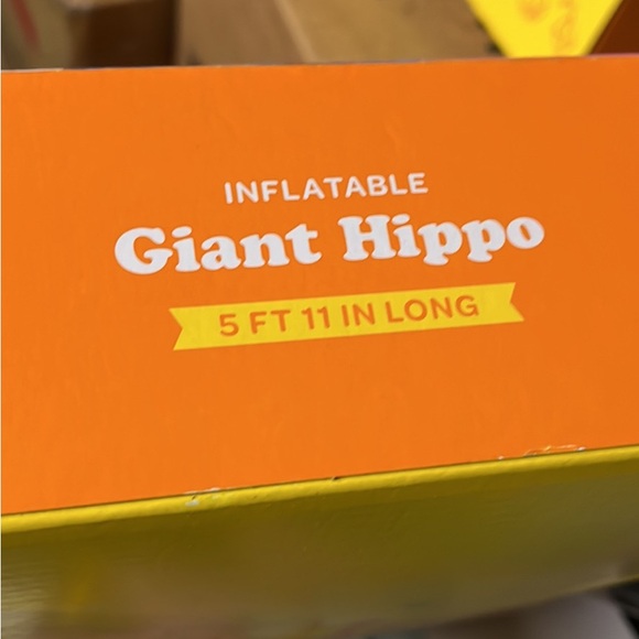 Giant Hippo Inflatable Pool Float - Picture 2 of 3